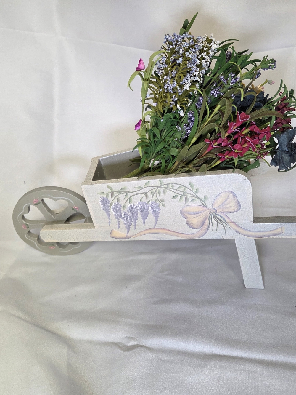 Bearington Collection Wheelbarrow With Flowers